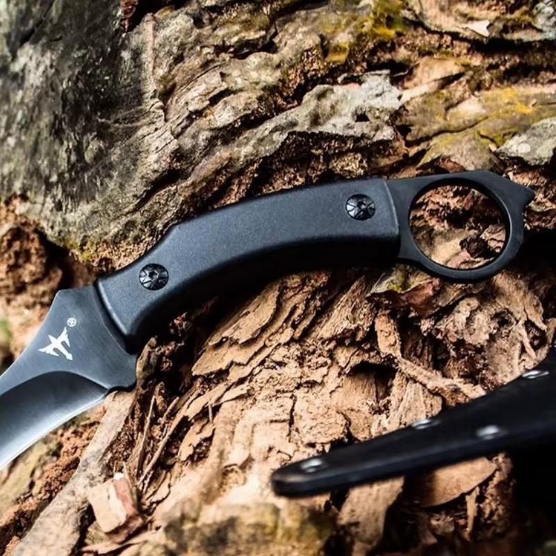 Outdoor camping knife, wilderness straight knife, popular long knife, high hardness claw — image 5