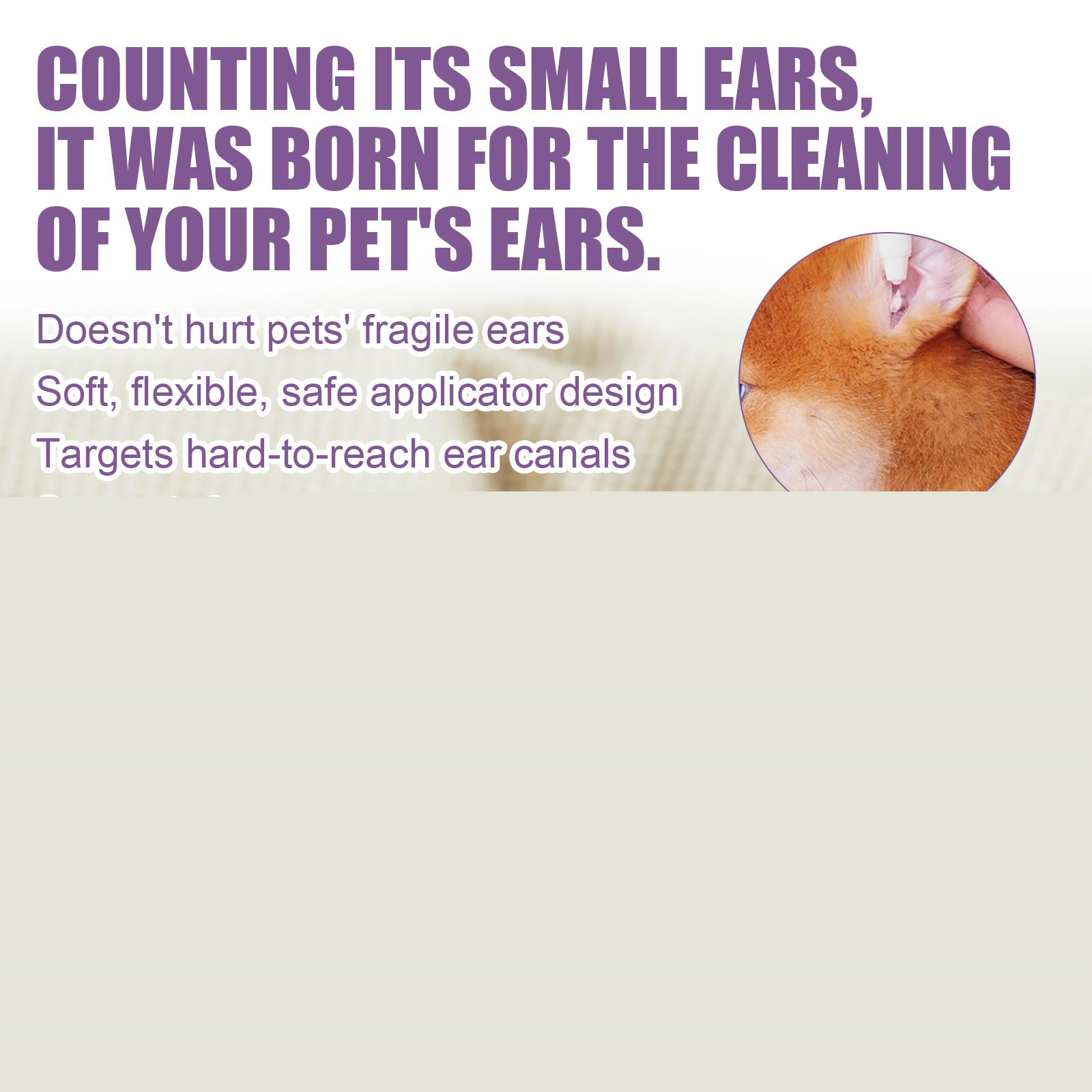 Pet Ear Cleaner, Cats And Dogs Relieves Ear Canal Odors Cleaning Earwax Ear Wash Drops — image 5