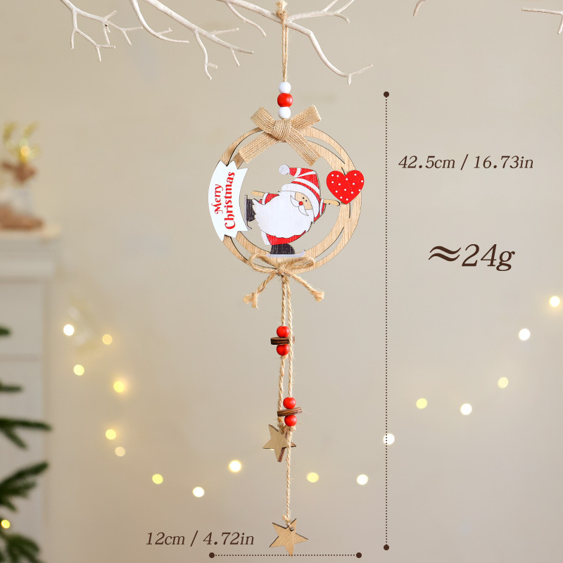 Decoraciones de Navidad de Madera Coloridas con Personajes Animados para Puertas — imagen 7