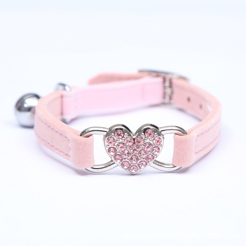 Accesorios para Mascotas: Collar de Gato con Campana de Diamante Color Flocado — imagen 8