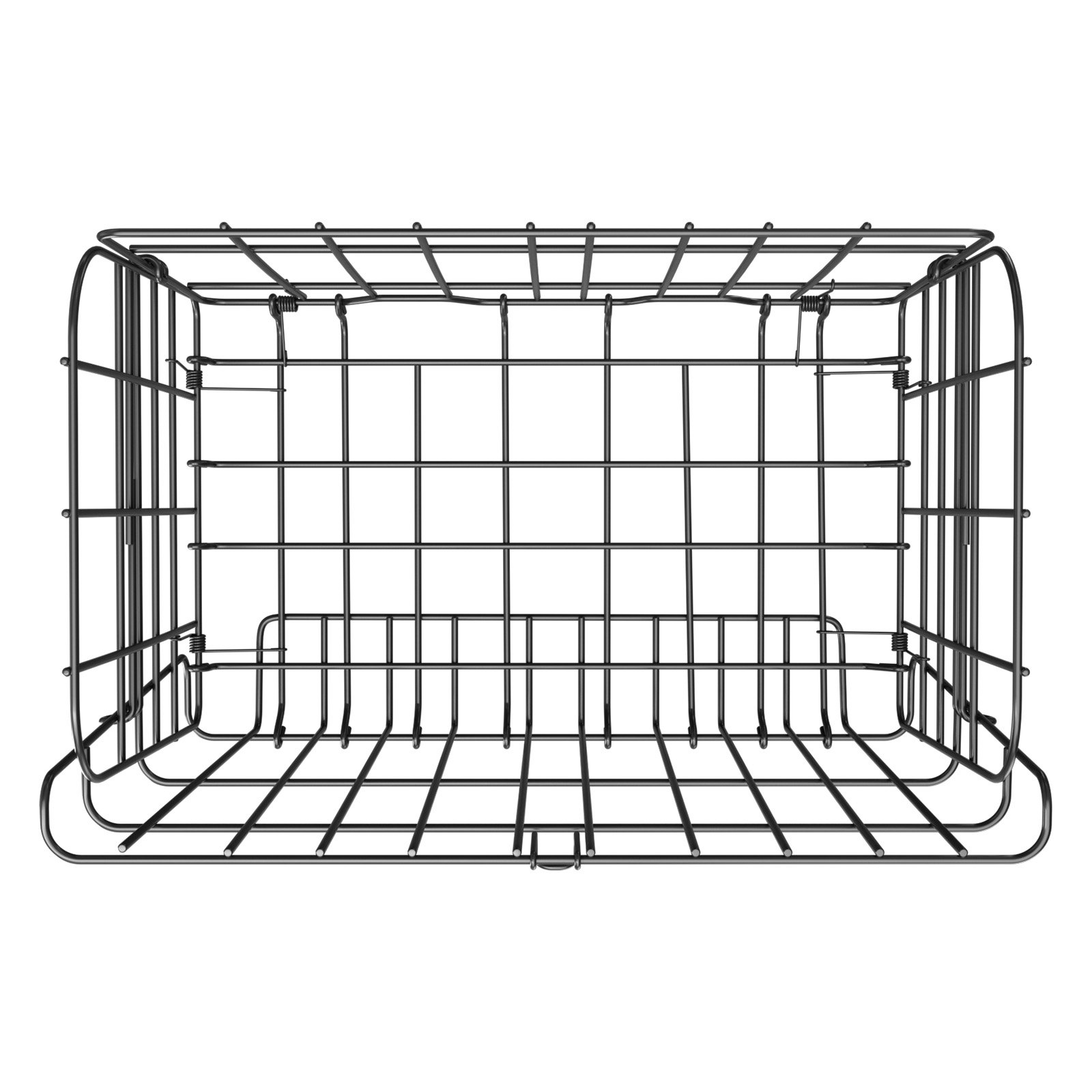 Cesta de Bicicleta Plegable, Cesta de Aluminio con Red de Transporte y Cubierta Impermeable, Diseño de Llenado Rápido para Hombres y Mujeres que transportan Mascotas, Perros, Frutas y Compras — imagen 1
