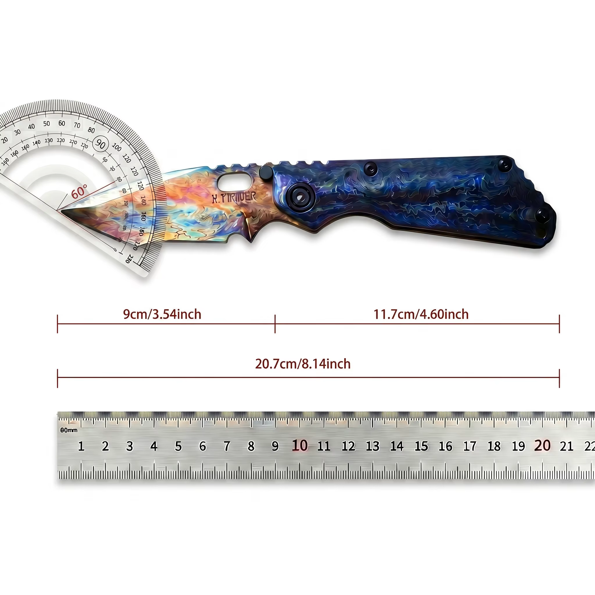 Strider Tank M390 Heat-Treated Folding Knife 61-62HRC High Hardness Outdoor Camping Survival Tool EDC Pocket Knife for Hikin — image 6