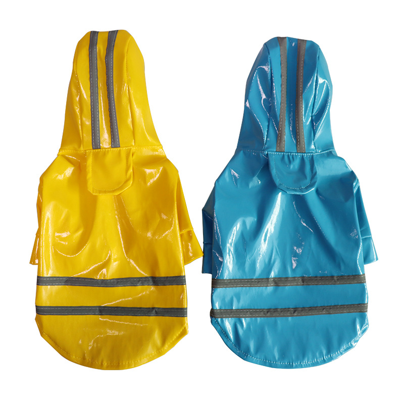 Pet Raincoat with Reflective Strips, Thickened Waterproof Raincoat for Small and Medium Dogs — image 1
