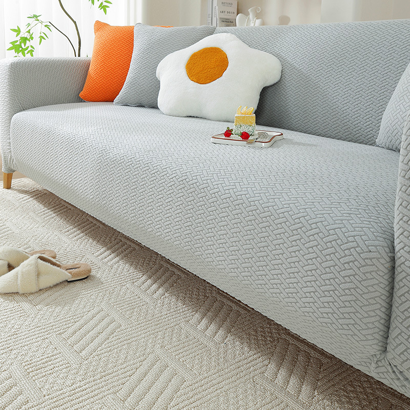 Red anti cat scratch elastic sofa cover all inclusive universal set — image 11