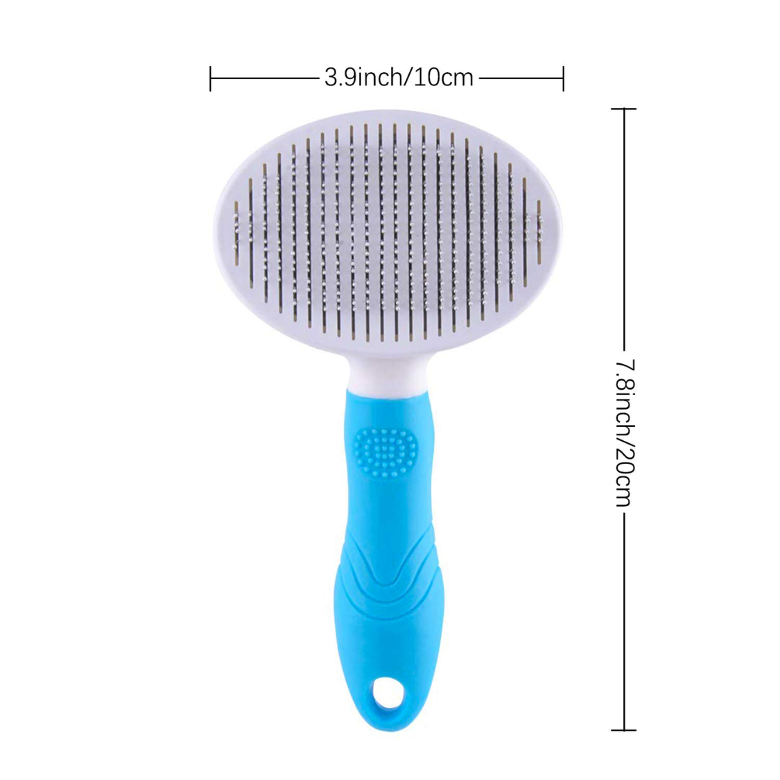 Pelo de Mascotas: Cepillo Despejador Automático Azul - Peine para Perros Gatos Conejos con Masaje Suave y Seguro — imagen 5