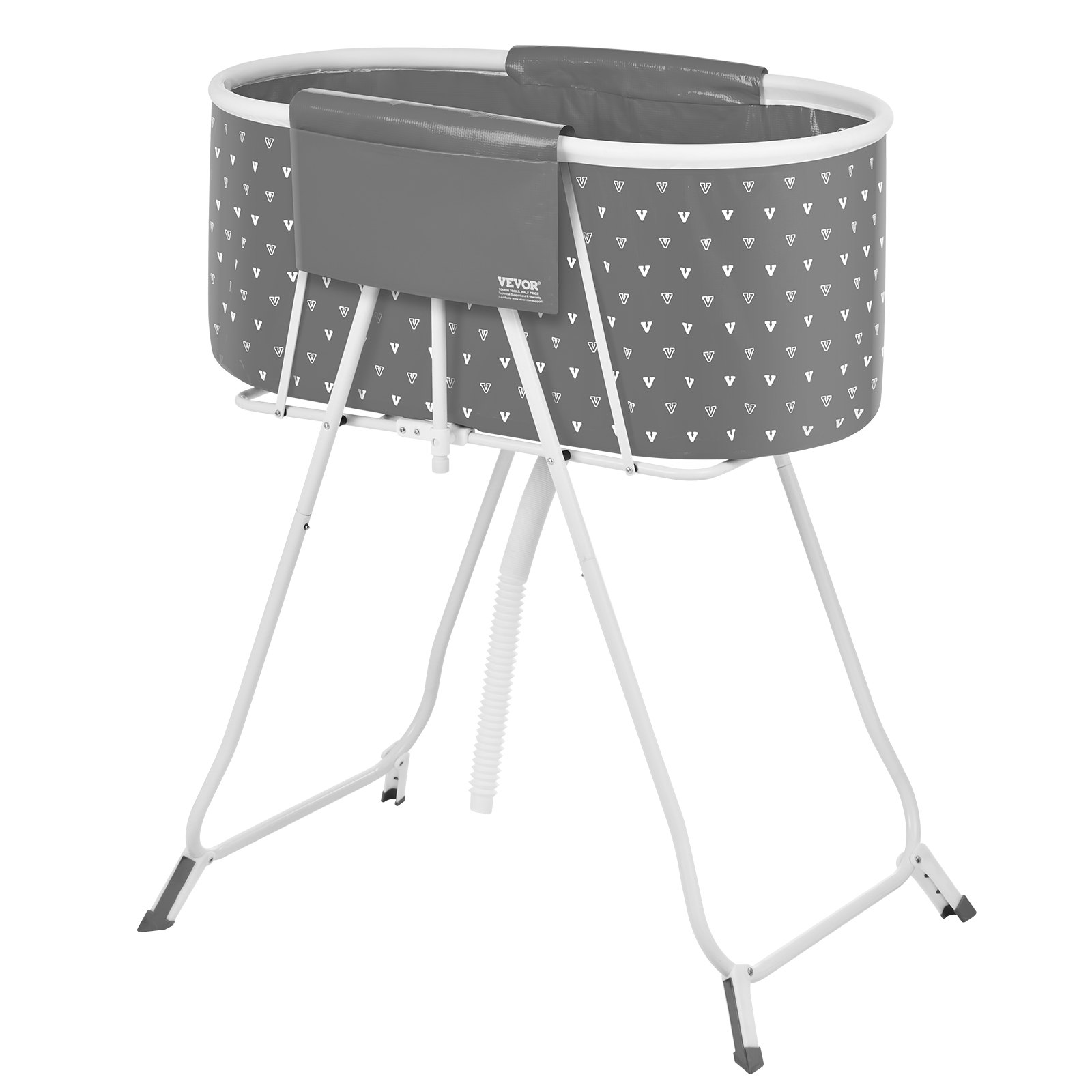 Baño Portátil para Perros Elevado en Gris para Canes Pequeños y Medianos y Gatos — imagen 7