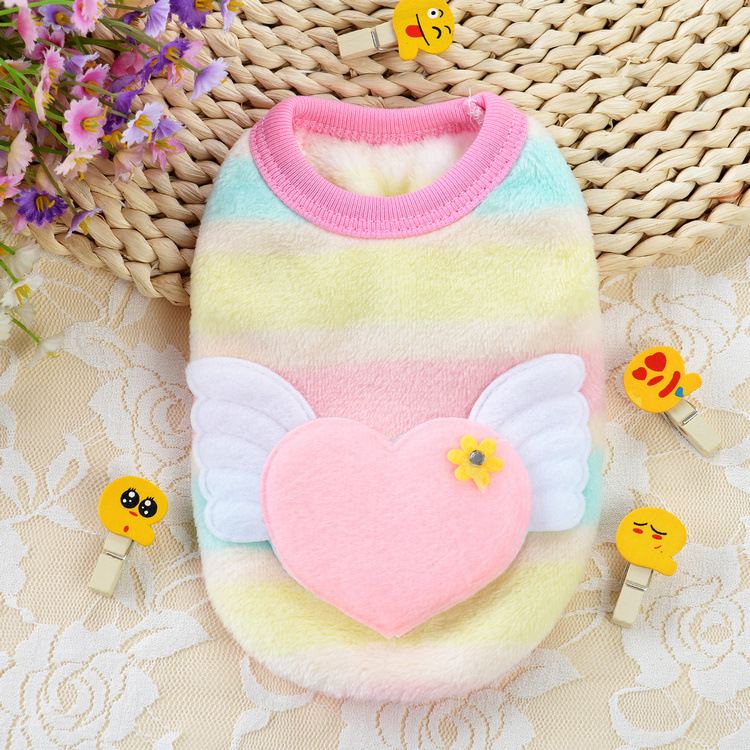 Flannel Milk Dog Clothes Small Dog Puppy Cat Dog Autumn And Winter Clothing Pet Rabbit Teacup Dog Warm Vest — image 12