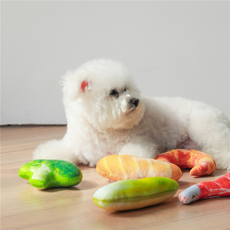 New Plush Simulation Food Pet Toy Dog Cat Bite Resistant Environmental Protection Pillow Sound Educational Toy — image 2