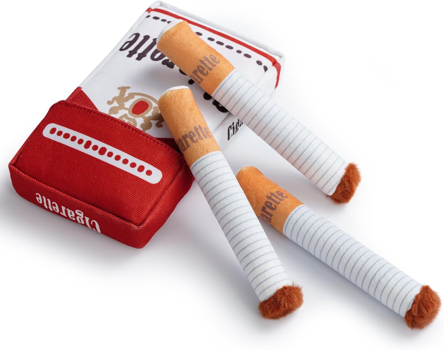 Dog cigarettes with box, sound making toys, pet toys, bite resistant and grinding plush toys, cat supplies — image 6