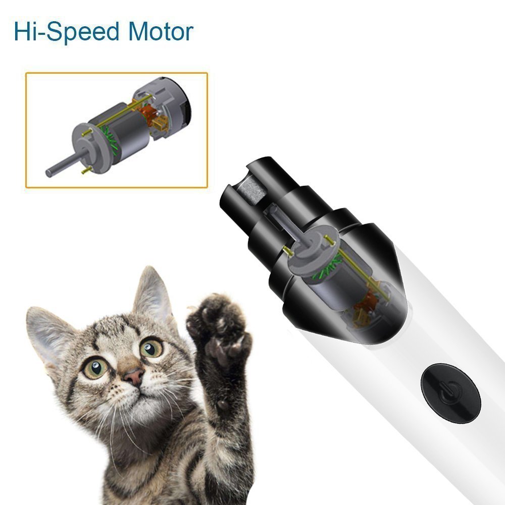 Rechargeable Dog Nail Grinders USB Charging Pet Nail Clippers Quiet Electric Dog Cat Paws Nail Grooming Trimmer Tools — image 3
