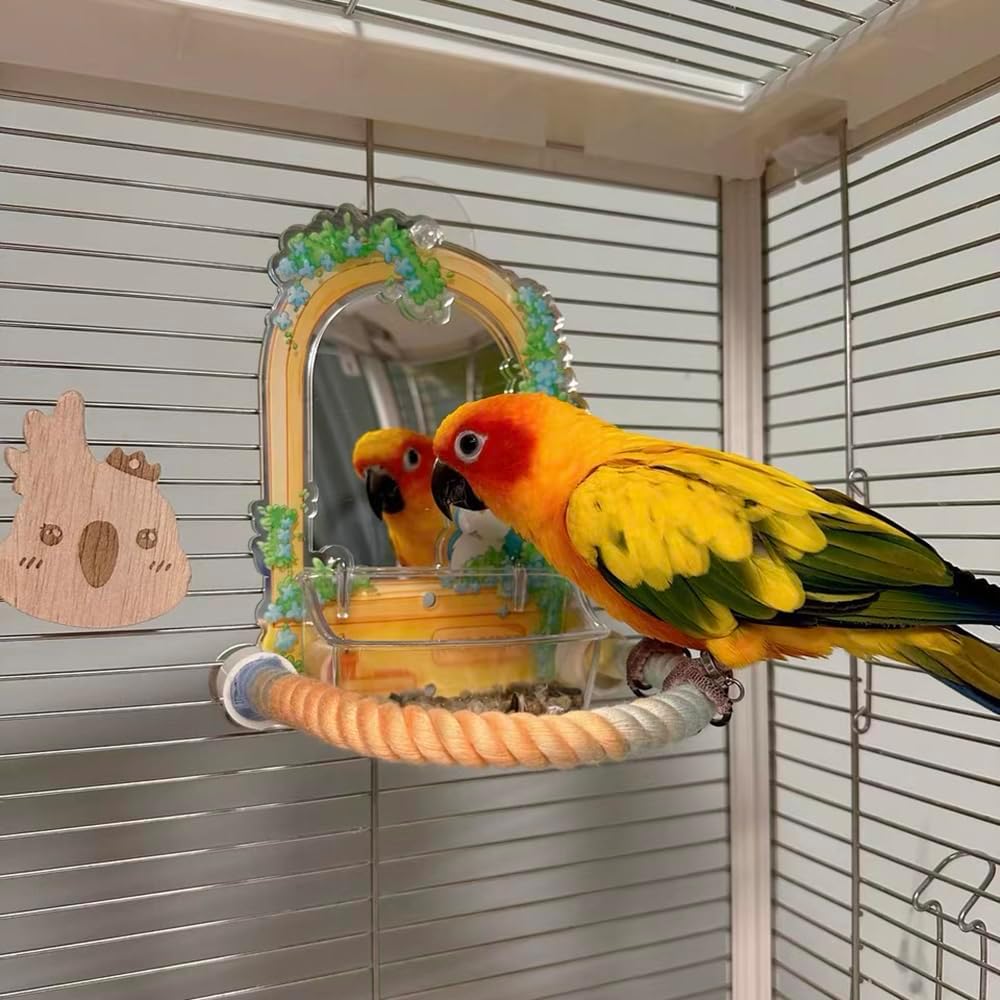 Percha de Cuerda Colorida en Gradiente para Jaulas de Aves - Accesorio de Escalada y Entretenimiento para Canarios, Cacatúas y Glideres de Azúcar — imagen 1
