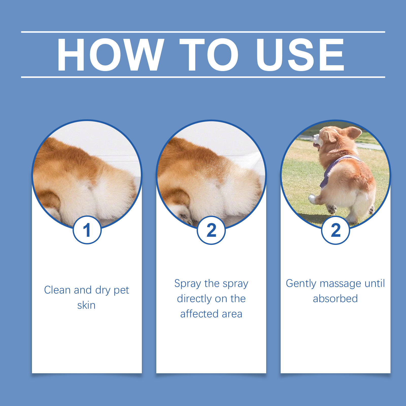 Dog Anal Gland Odor Removal Spray, Mild Ingredients Fresh Clean Odor Removal After Potting Care — image 8