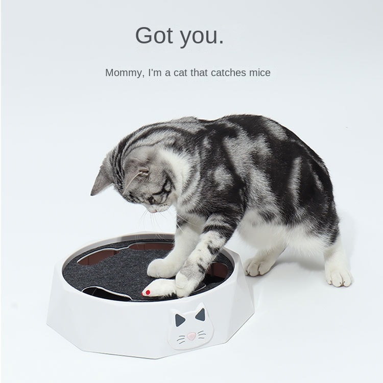 Juguetes Eléctricos Interactivos para Gatos Ratón de Plush Giro Doble Velocidad Automático Inteligente — imagen 2
