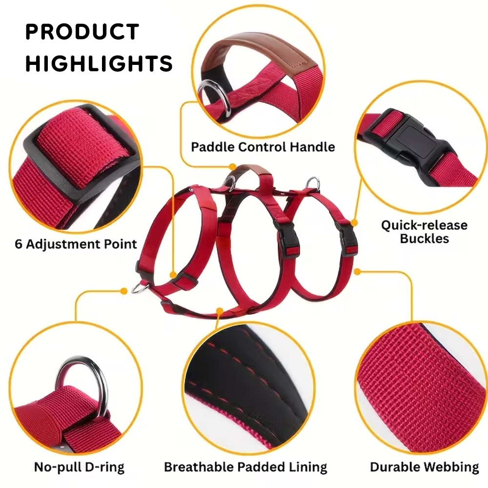 Tactical No-Pull Dog Harness, Bulletproof Vest Style for Large Dogs — image 12