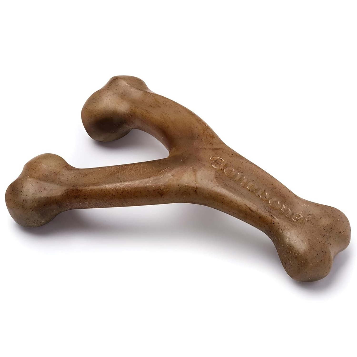 Wishbone Jugoso Juguete de Mordida para Perros Agresivos con Bacon Real, Medio — imagen 1