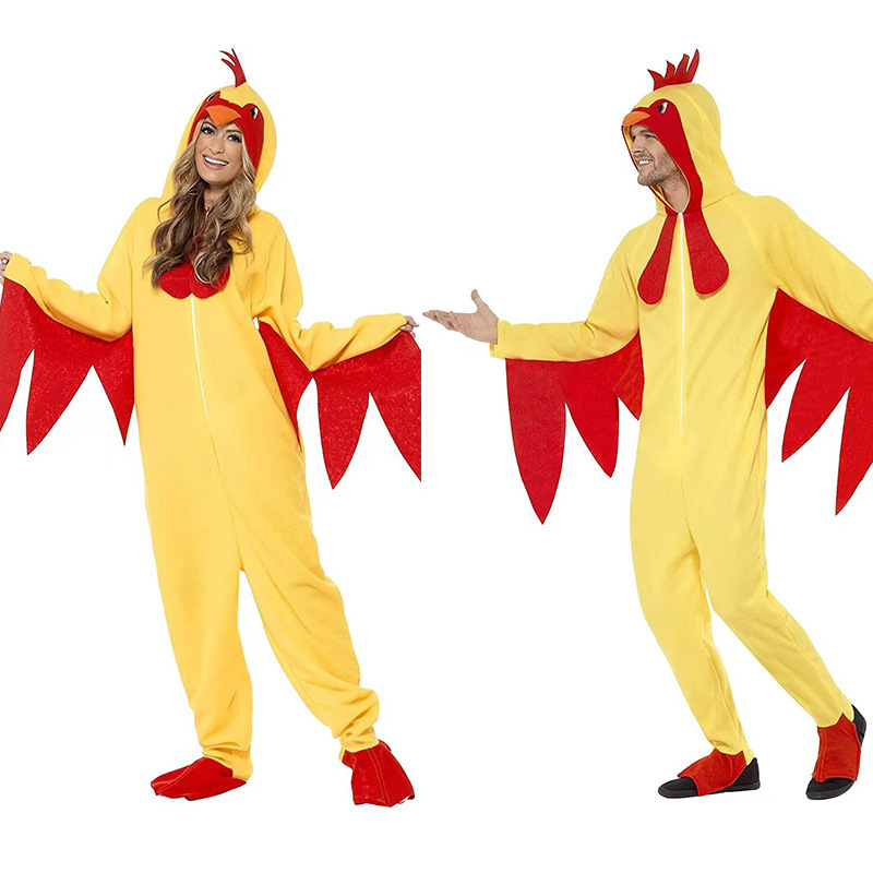 Cosplay Halloween Stage Performance Adult Hen Luxurious Rooster Bird Costume Role Play Costume — image 3