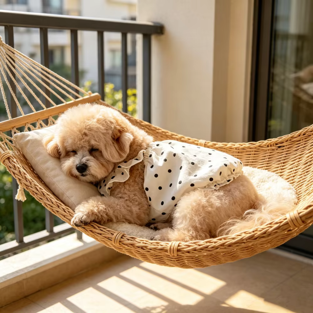 Camiseta clásica con puntos de polka para mascotas, vestido anti-caspa para mascotas, oso de peluche, ropa para gatos y perros pequeños y medianos — imagen 4