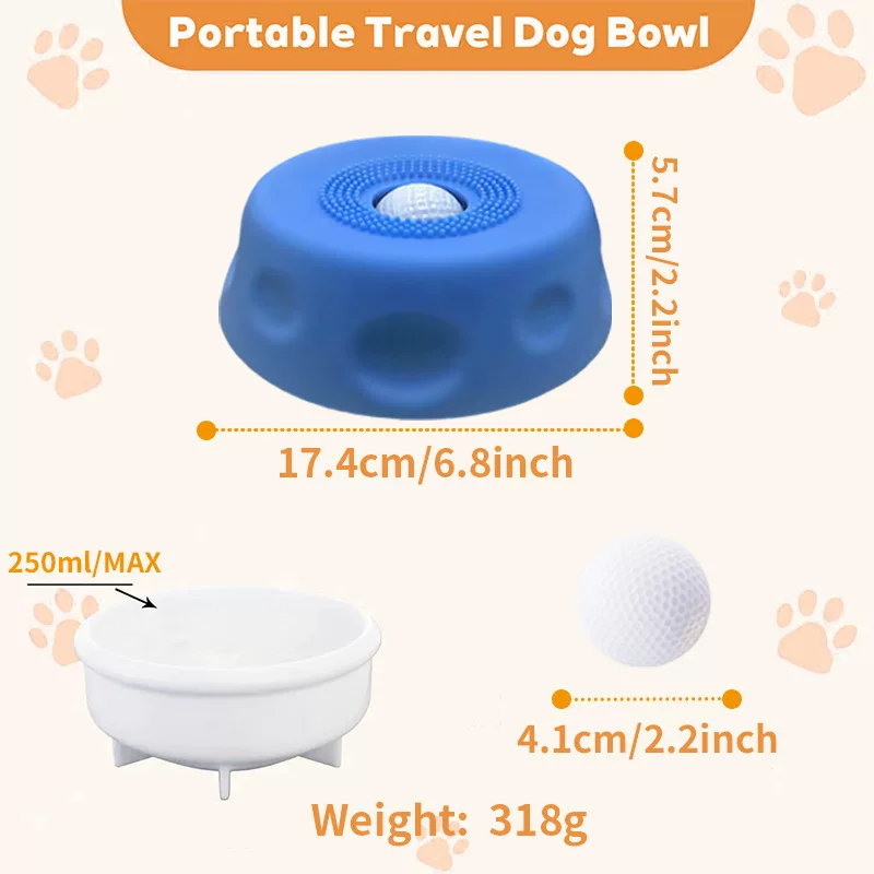Bol de Lamer para Perros con Bola Rodante, Anti-Asfixia y No Deslizante de Silicón — imagen 11