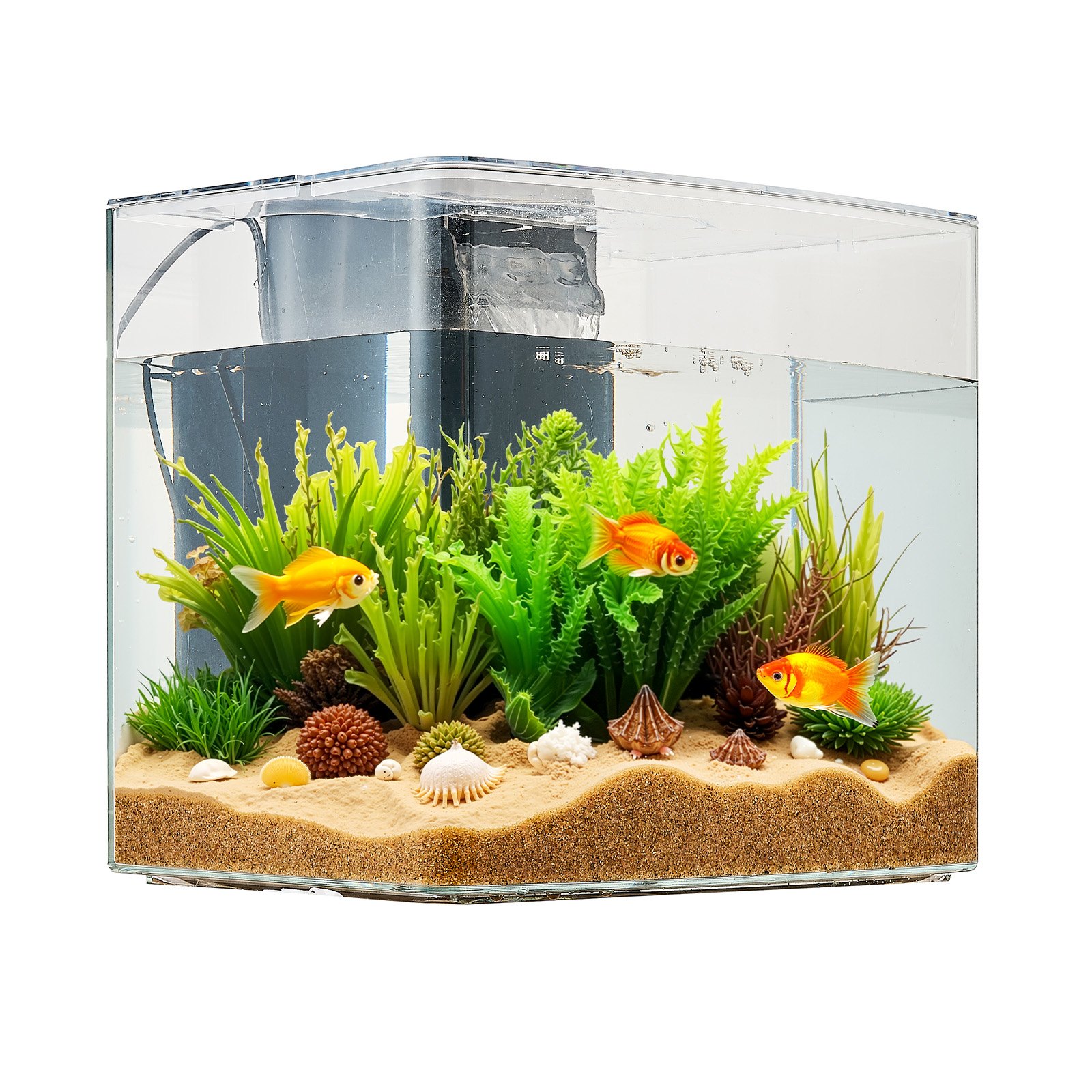 3.5 Gallon Fish Tank Aquarium Smart Arch Clear GPPS 3 Color Self Cleaning — imagen 6
