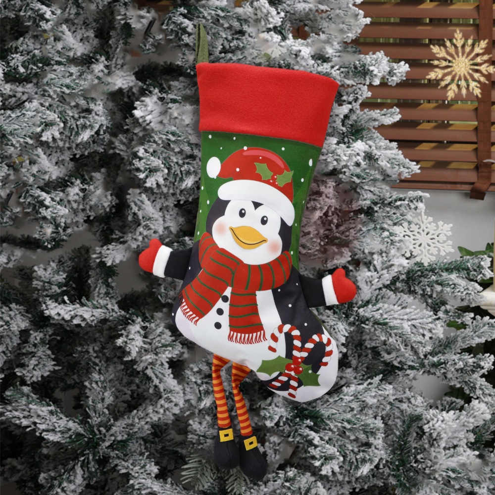 Christmas Decoration Large Santa Claus Elk Snowman Penguin Gift Bag Christmas Pendant Supplies — image 8