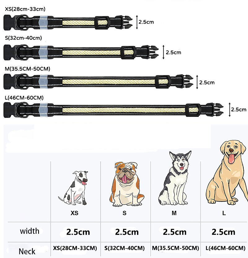 LED Pet Luminous Cat And Dog Collar USB Charging Phone APP Application Control — image 5