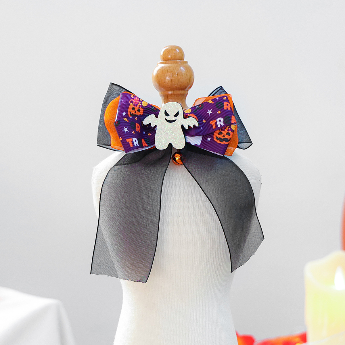 Pet Accessories Halloween Cartoon Ghost Scarf Collar Dog Cat Bow Tie Collar — image 5