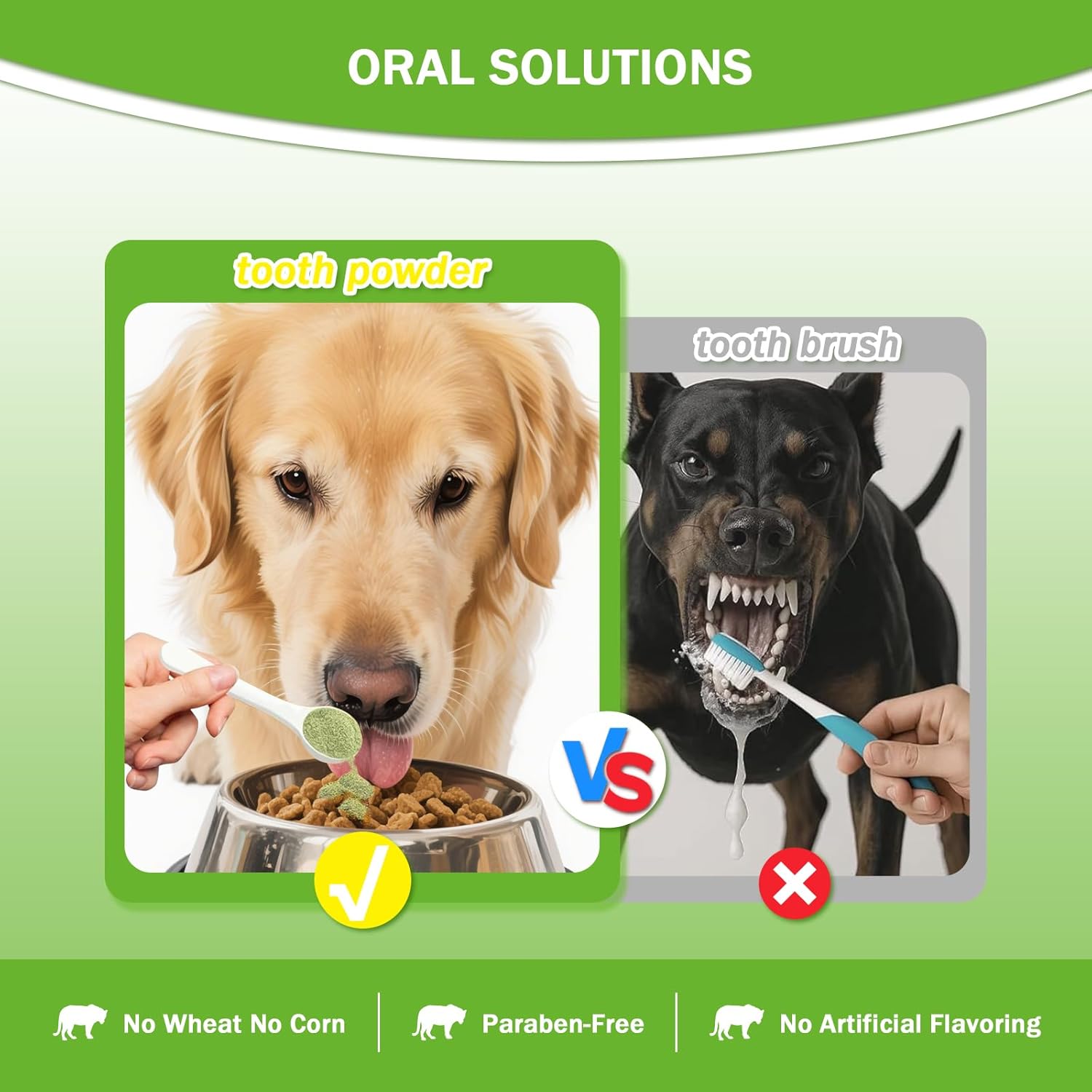 Polvo Dental para Mascotas - Refresca el Aliento, Protege las Encías y Fortalece los Dientes. Un Elemento Esencial para la Higiene Oral Diaria y General — imagen 12