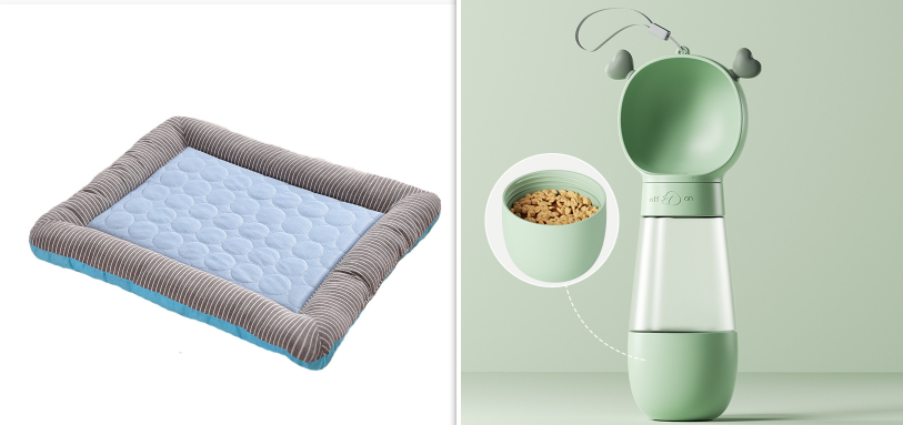 Pet Cooling Pad Bed For Dogs Cats Puppy Kitten Cool Mat Pet Blanket Ice Silk Material Soft For Summer Sleeping Blue Breathable — image 20