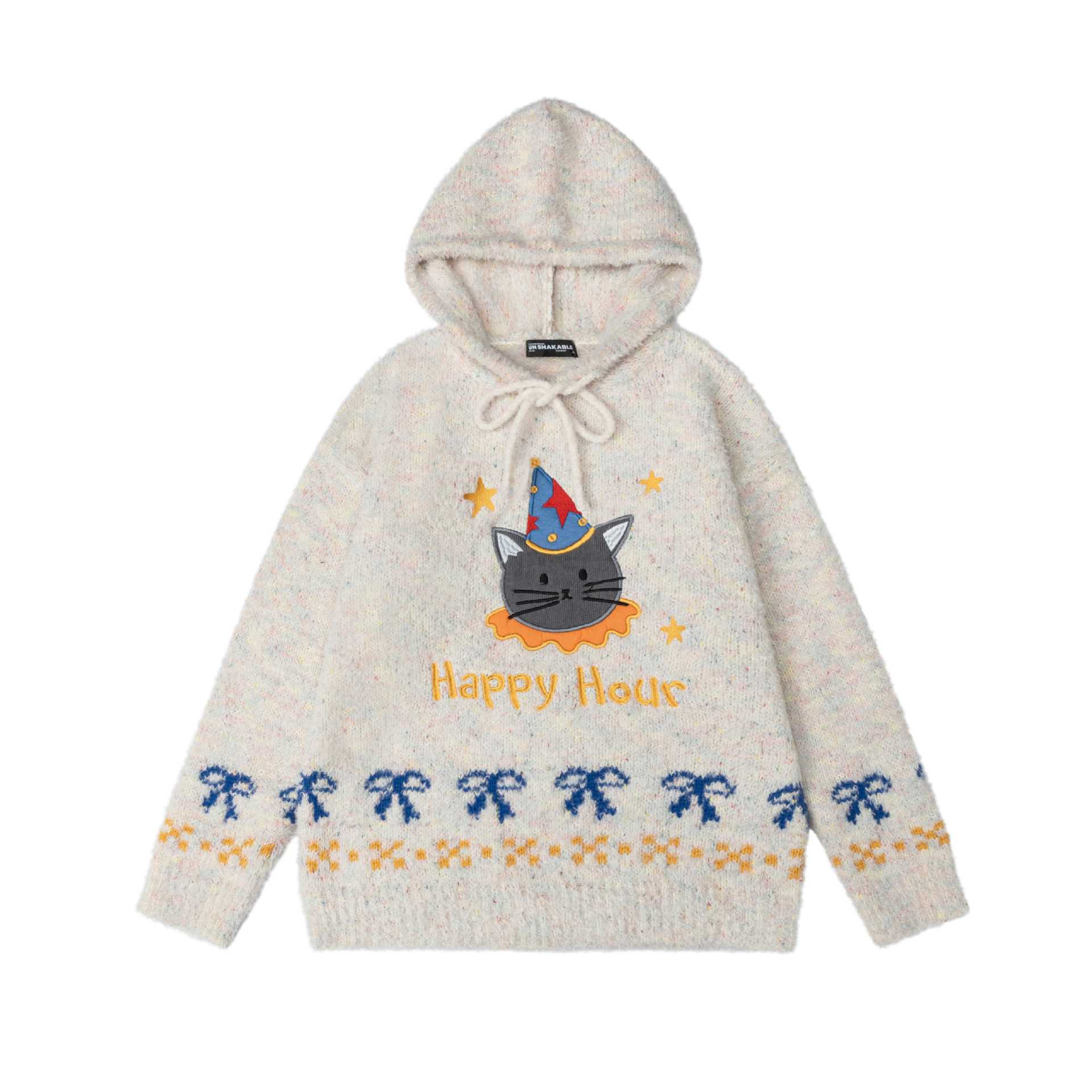 Knot embroidered cat sweater — image 2