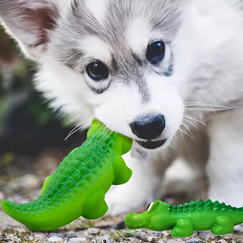 Juguetes de Látex Duraderos para Perros con Mordida Agresiva - Sonido Chillón y Limpiador de Dientes — imagen 6