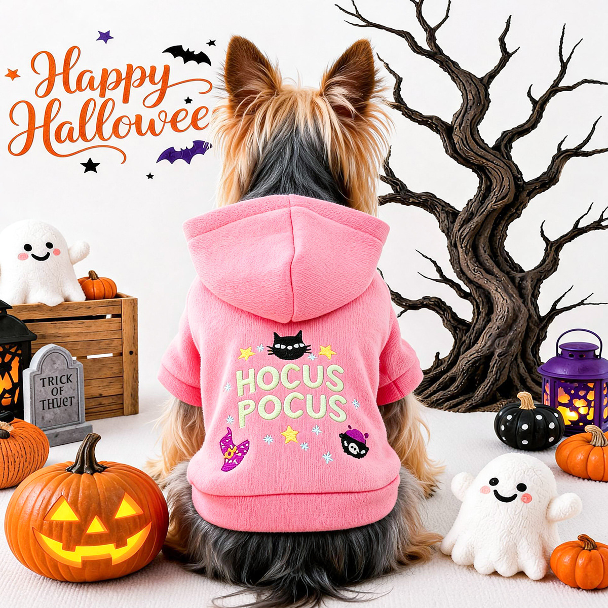 Pet Clothing Cute Magic Halloween Hoodie for Small Dogs and Cats — image 3