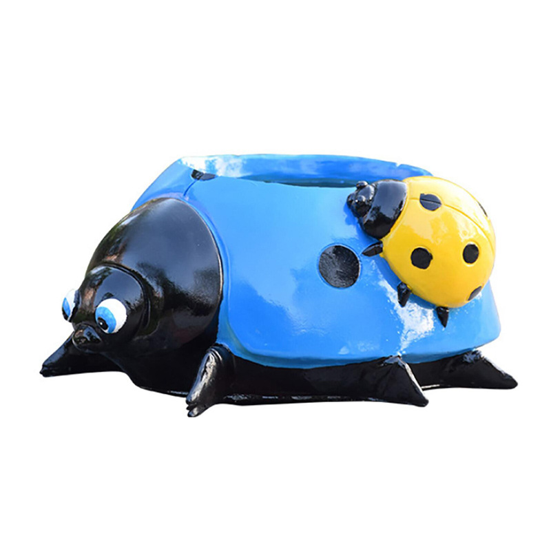 Seven-Star Ladybug Beetle Ornaments Outdoor Villa Garden Courtyard Flower Pot Decoration Garden Landscape Cartoon Animal Sculpture — image 6