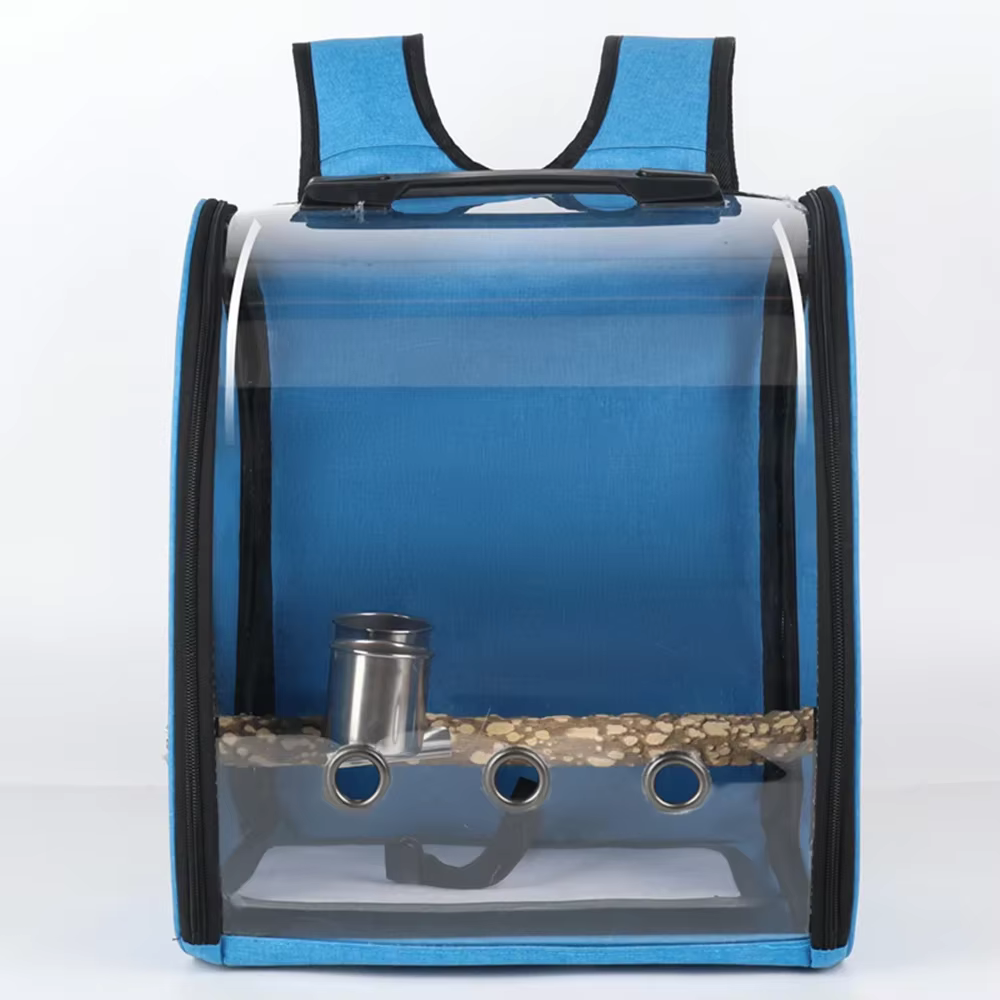 Pet Bird Cage House Parrot Carrier with Feeders Bird Large Space Travel Bag Breathable Portable Bird Cage Accessories — image 3