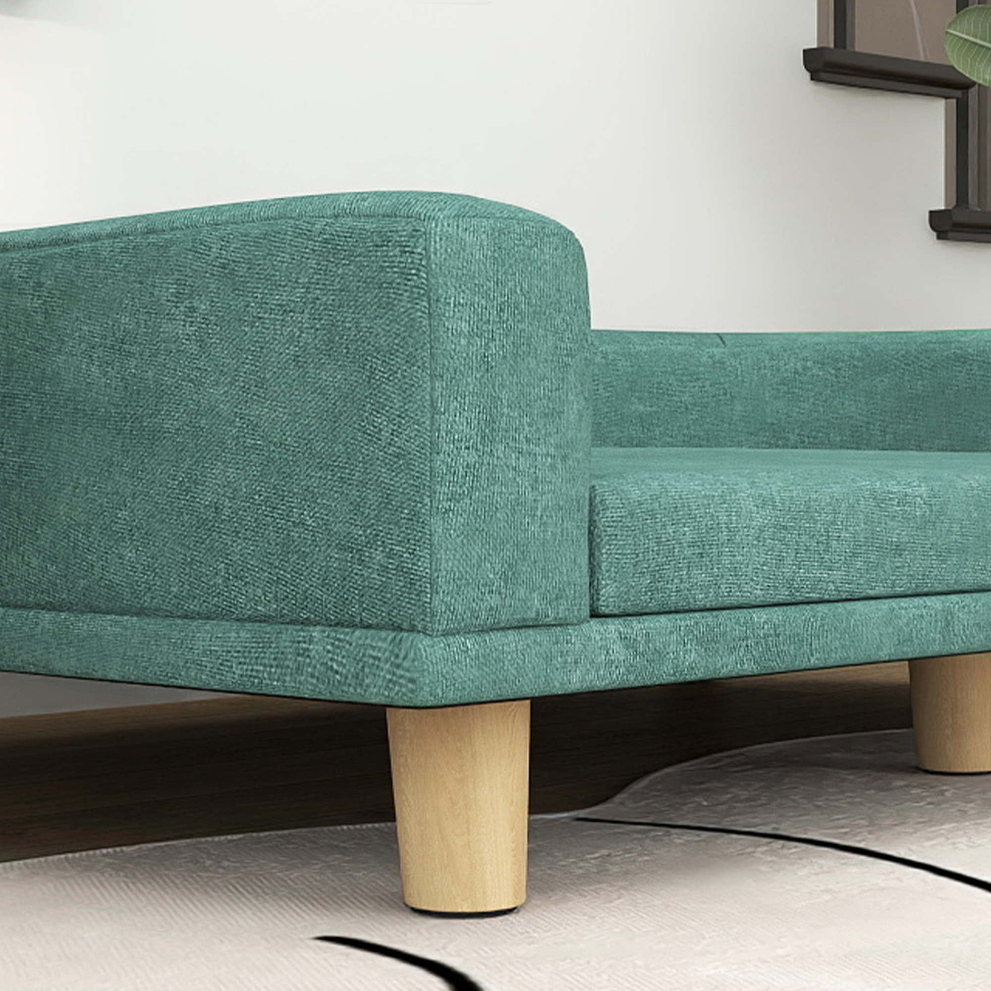 Sofá para Perros con Almohada Limpiable para Grandes Canes y Gatos, Verde — imagen 8