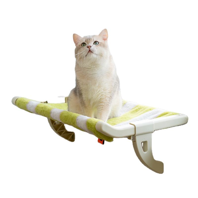 Mewoofun Cat Hammock One-Step Sliding Clamping Slot Adjustment Cat Window Hammock with Removable Covers 15kg Pet Accessories — image 1