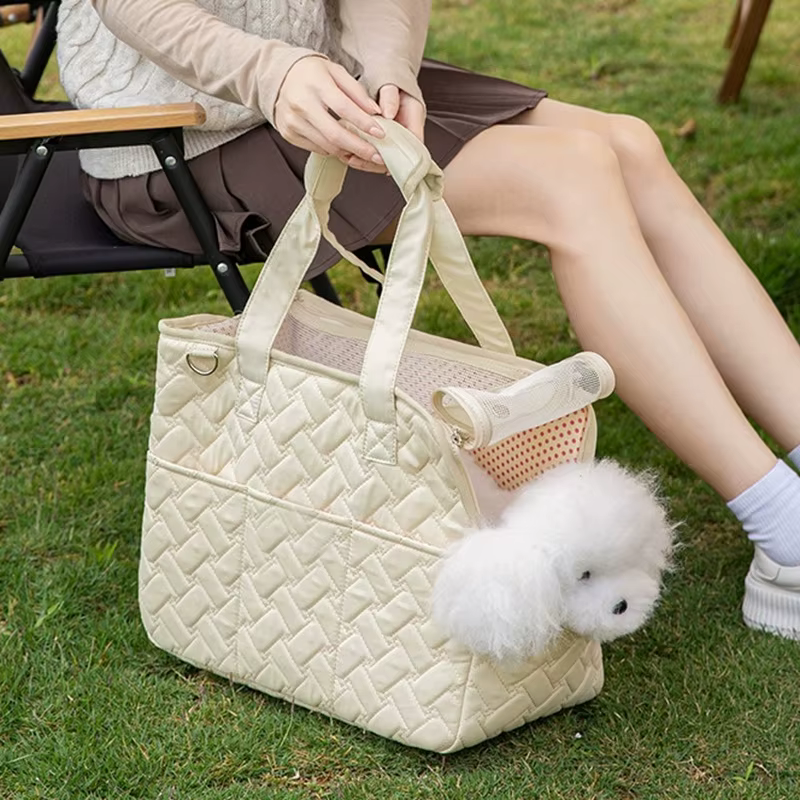 Mochila para Mascotas Portátil, Bolsa de Viaje Respirable para Perros y Gatos Pequeños, Mochila Manual para Viajes con Capacidad 6.5Kg — imagen 2