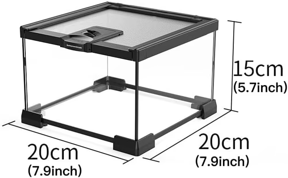 Reptile Terrariums Glass Landscaping Ecological Tank Amphibious Habitat Breeding Lizard Box Turtle Transparent Display Tanks — image 3