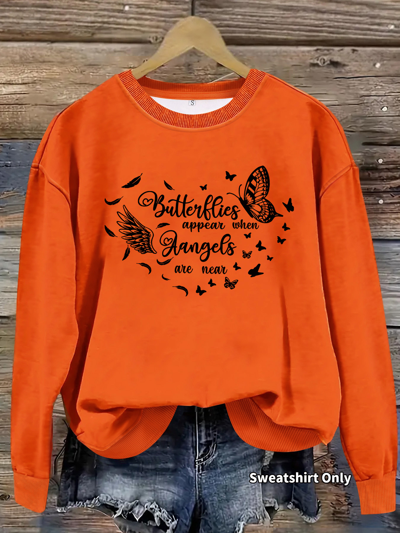 Butterfly printed long sleeved hoodie — imagen 10