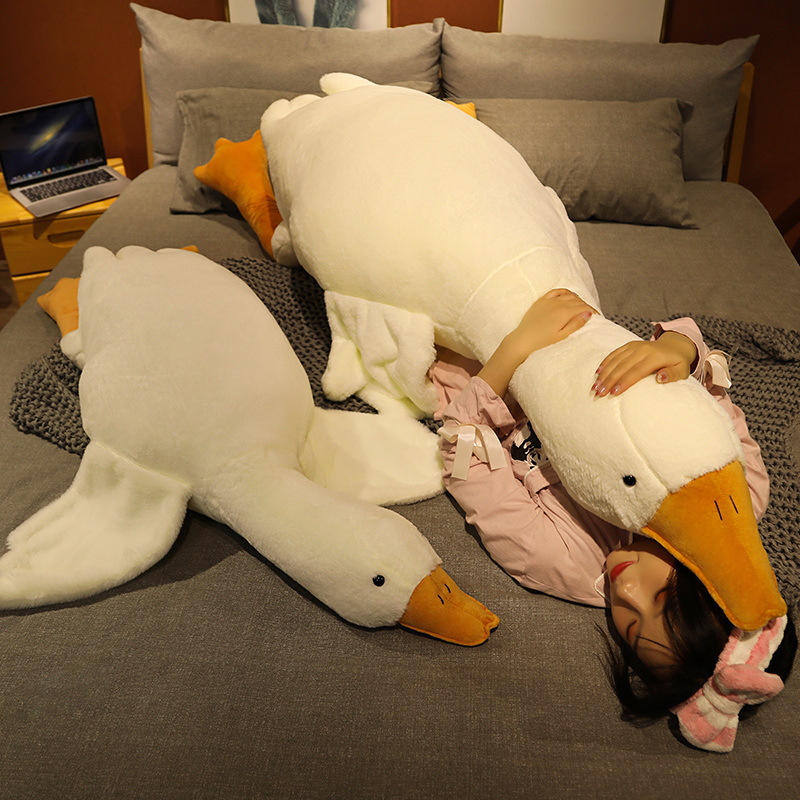 New Cute Big Goose Doll Plush Big White Goose Pillow Children's Gift — image 1
