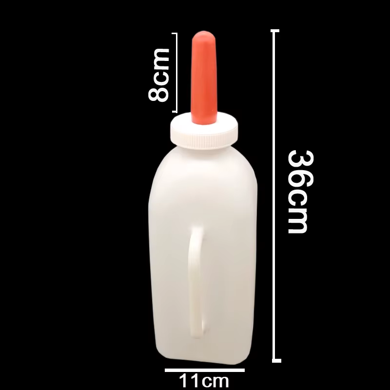 Botella de Leche para Terneros de Plástico con Seno de Goma - 2L — imagen 3