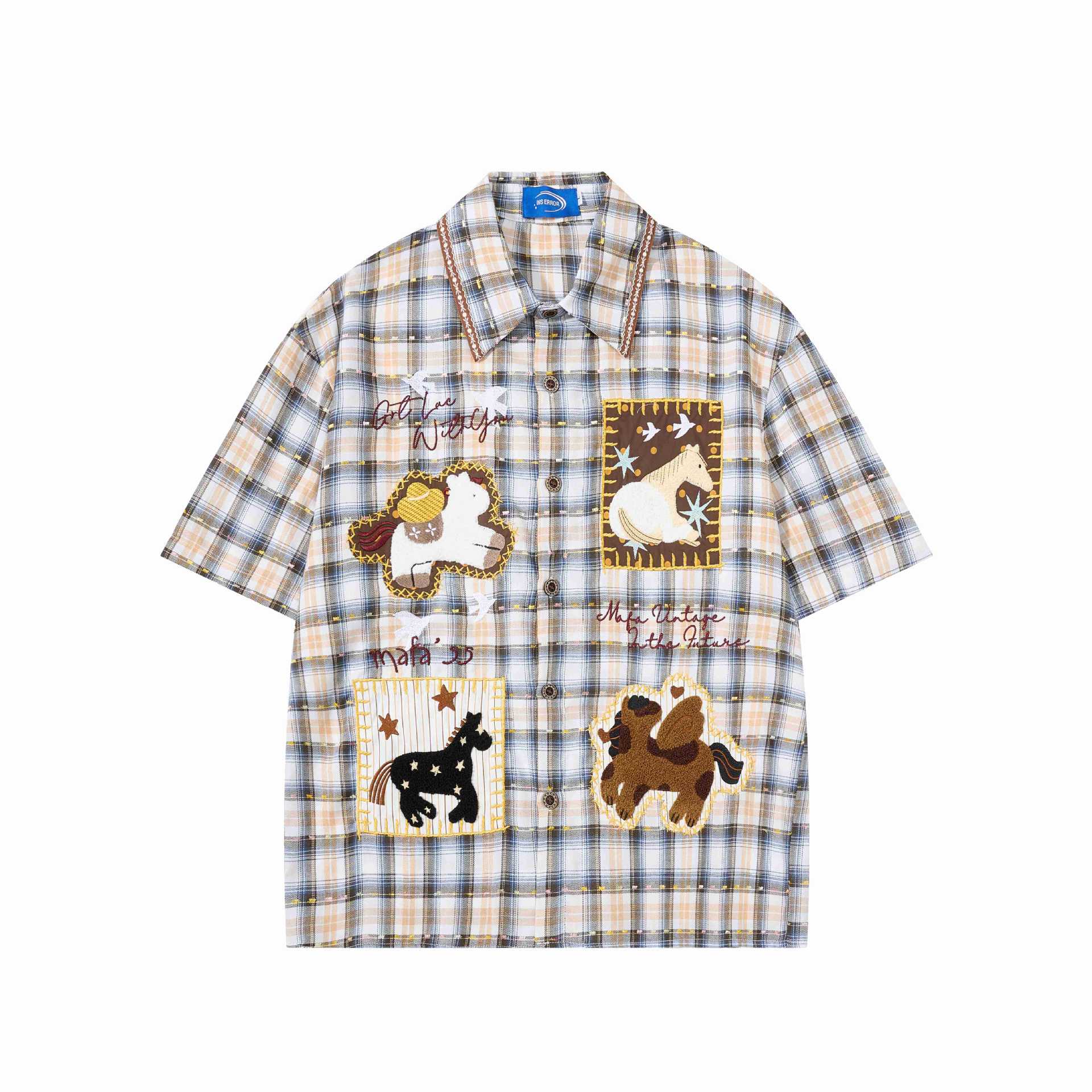 Pony embroidery cloth short sleeved shirt — image 4