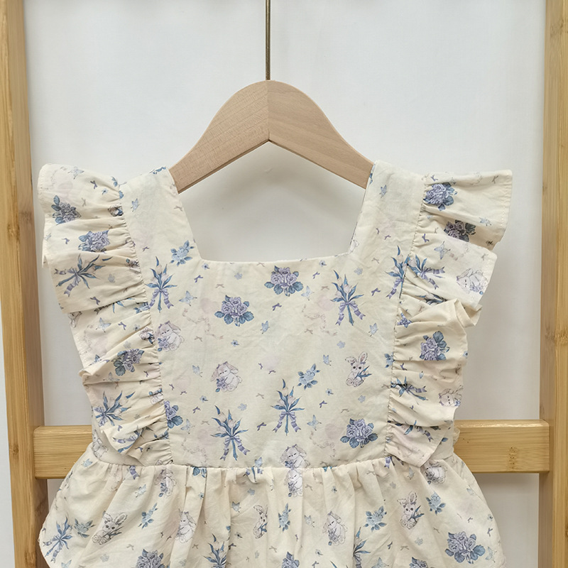 Summer princess bunny floral sweet little girl cake skirt — image 5