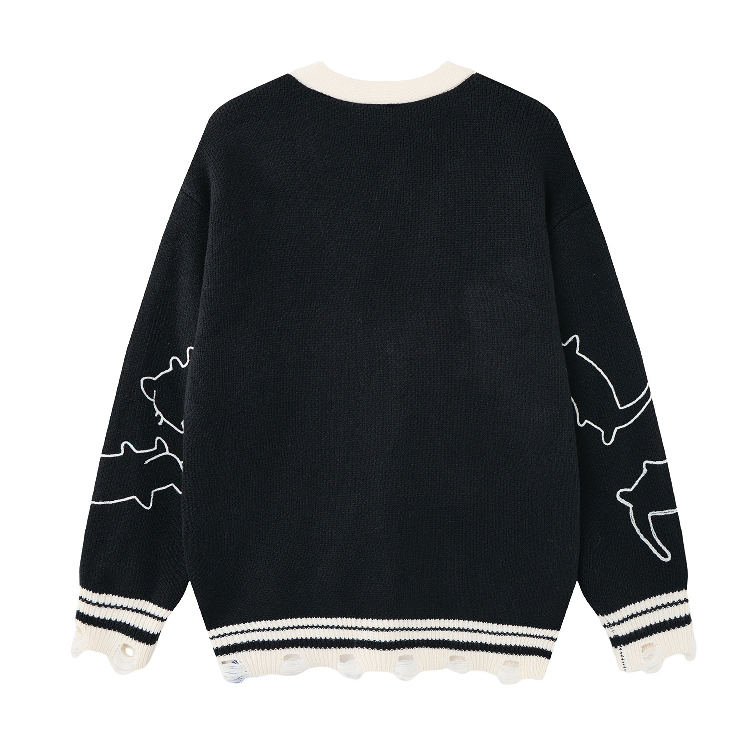 Cat silhouette jacquard jacket — image 3