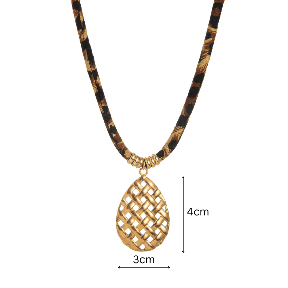 Pulsera de Cuello con Diseño Geométrico de Leopardo y Cuerda para Mujer, Estilos Europeo y Americano — imagen 6