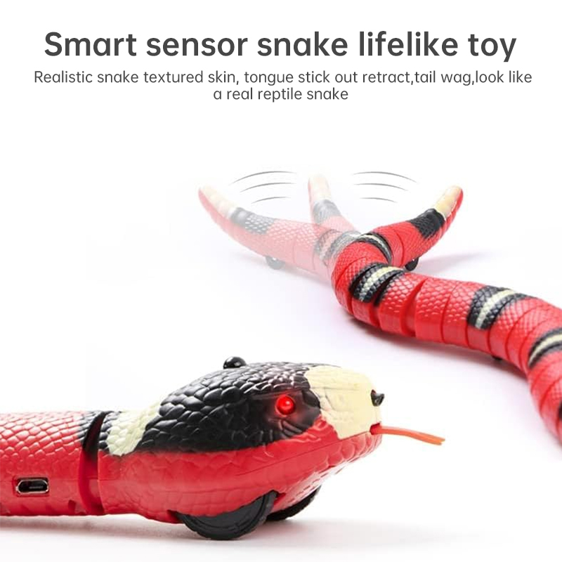 USB Rechargeable Interactive Cat Toy with Smart Sensing, an Automatic Electronic Snake for Kittens' Indoor Play — image 3