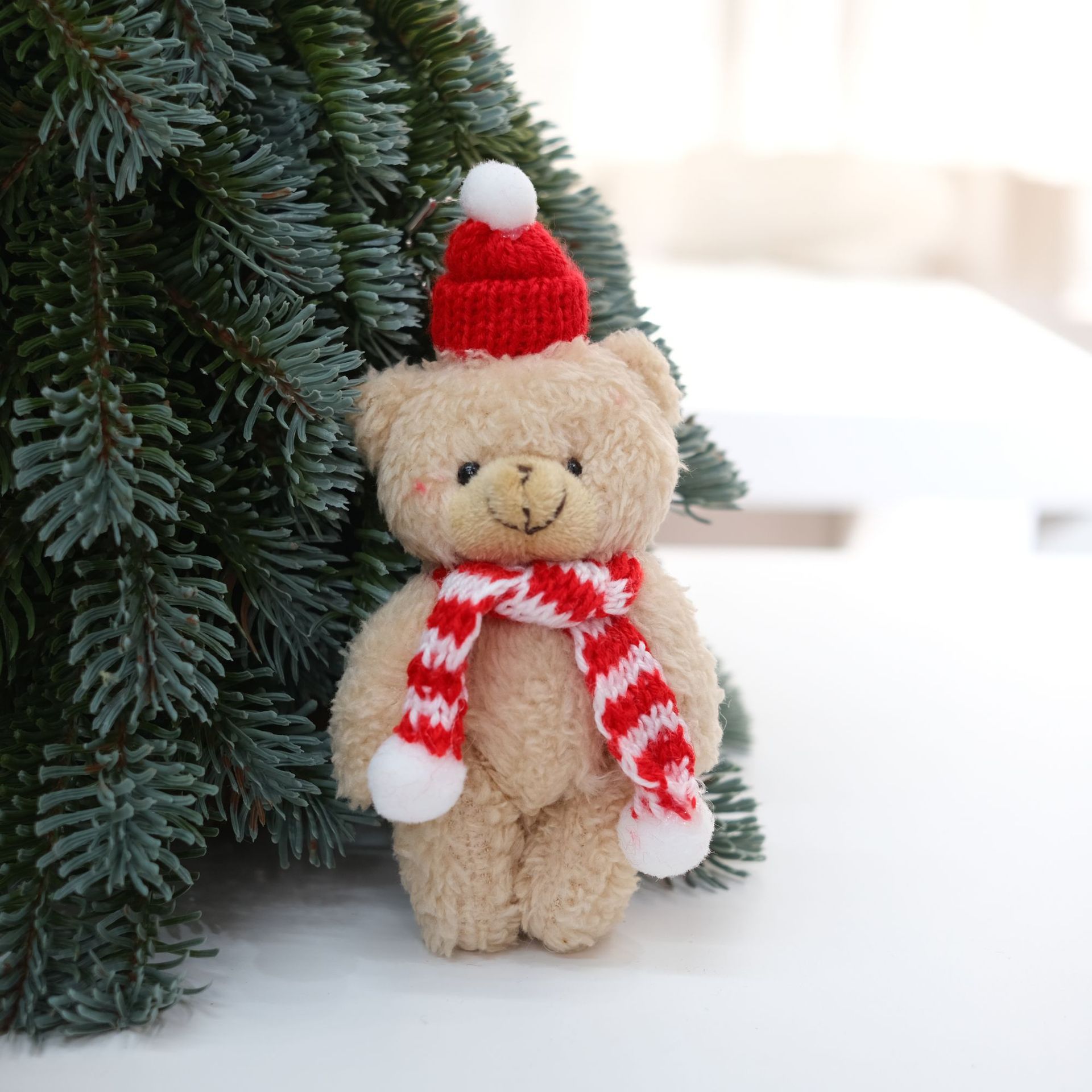 Pulsera de Sombrero Rojo Navideño Adorable Oso de Peluche Unido Regalo Caja Accesorios — imagen 11