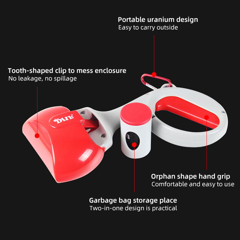 Limpiazo de Heces para Mascotas 2 en 1 - Cepillos Portátiles para Perros y Gatos — imagen 2