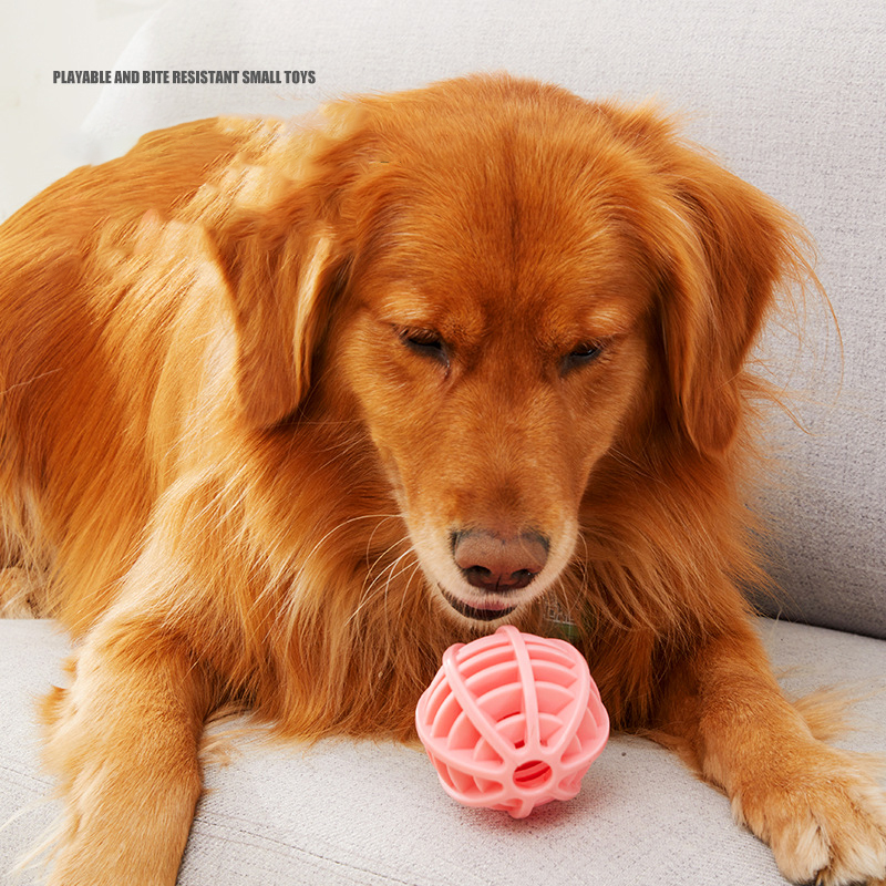 Dog Toy Pet Bite Resistant Molar To Relieve Boredom Toy TPR Leakage Ball Funny Training Teeth Cleaning Rubber Ball — image 3