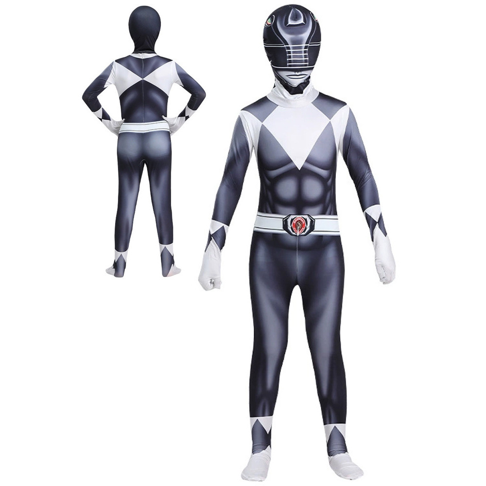 Dino Team Bodysuit Cosplay Costume Full Coverage Elastic Printed Suit Halloween Stage Performance Outfit — image 5