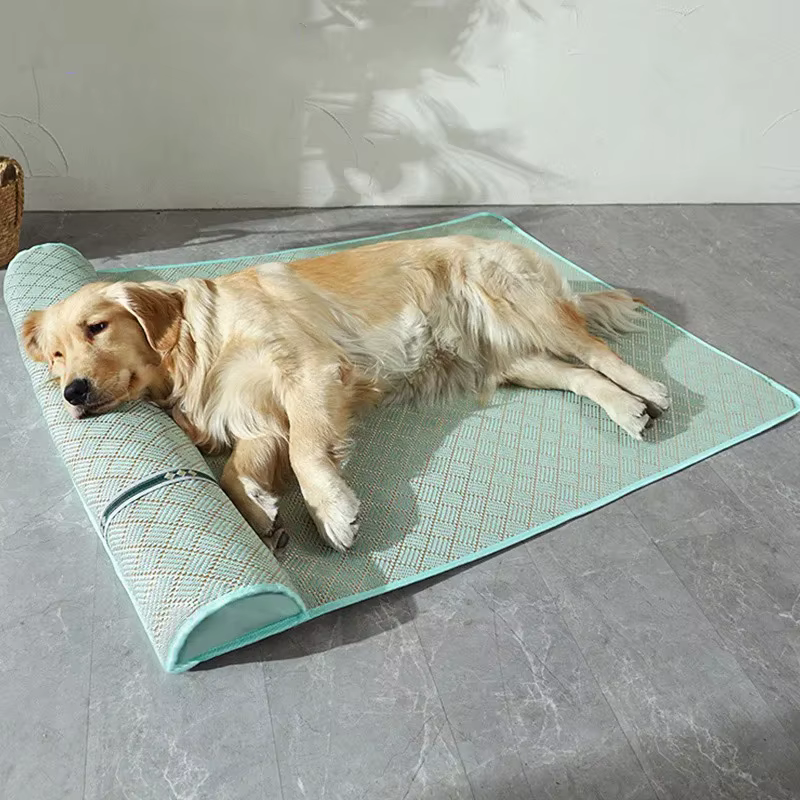 Cooling Bedding for Dogs Mat Pets Supplies Dog Beds Tiny Washable Bed Lie Outdoor House Cushion Mattress Large Pet Accessories — image 1
